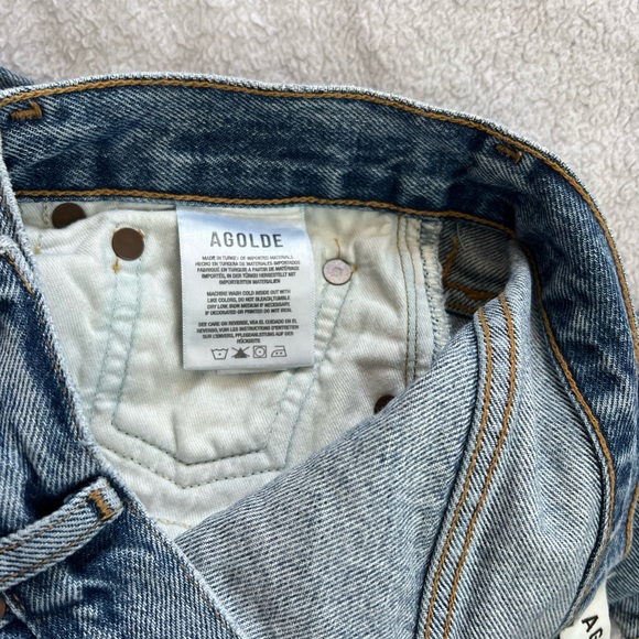 Agolde 90’s Pinch Waist high rise straight leg jeans in backdrop size 26 - Picture 8 of 10